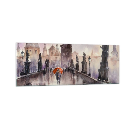 Obraz na skle - Lidé se nemění - 140x50 cm