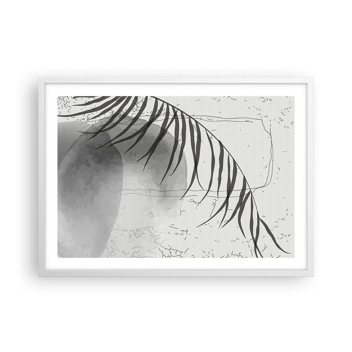 Plakát v bílém rámu - Subtilní exotika přírody - 70x50 cm