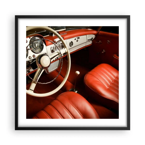 Plakát v černém rámu - Luxus ve stylu vintage - 50x50 cm
