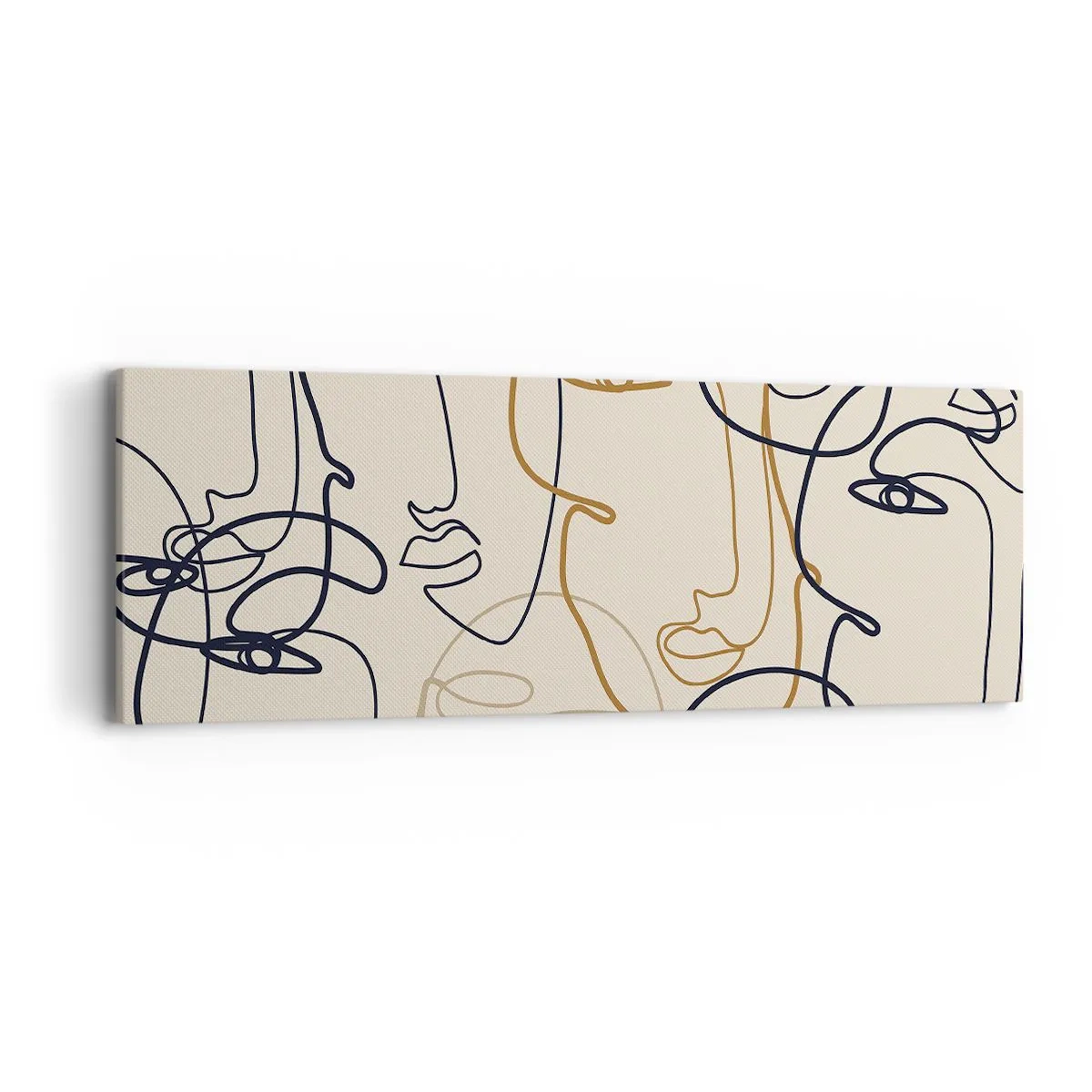 Obraz na plátně - Portrét znásobený - 90x30 cm