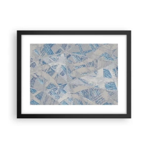Plakát v černém rámu - V šedomodrém labyrintu - 40x30 cm