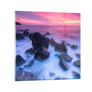 Obraz na skle - Narozeniny v lesku a v mlze - 30x30 cm