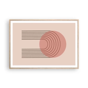 Plakát v rámu světlý dub - Neodolatelná přitažlivost - 100x70 cm
