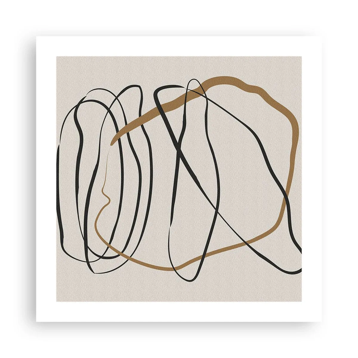 Plakát - Kompozice – tanec ve smyčce - 50x50 cm