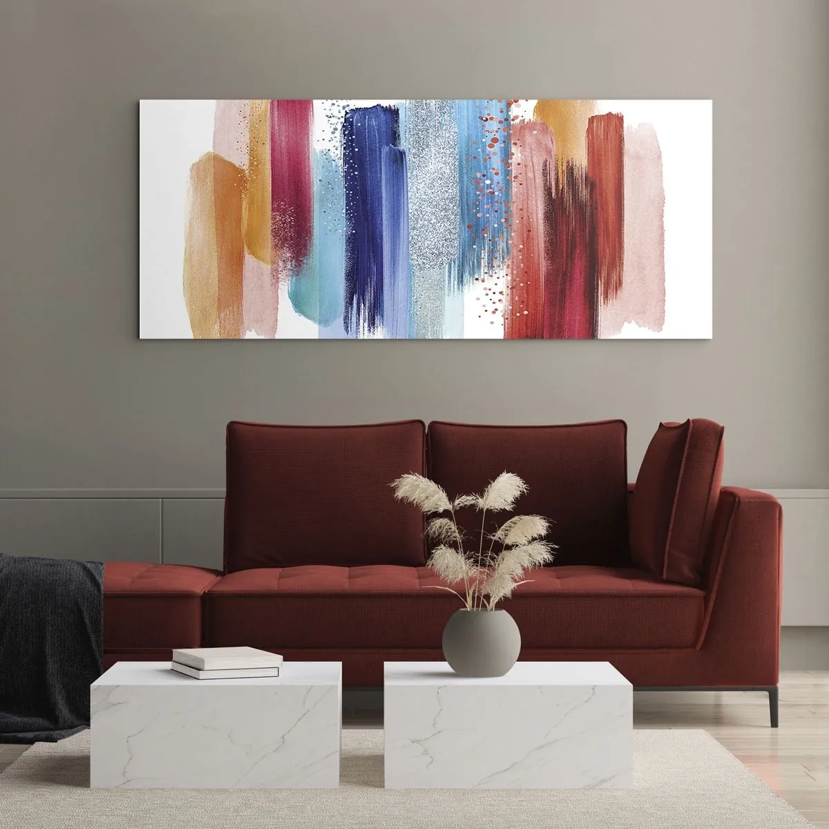 Obraz na skle - Nahoru a dolů  - 160x50 cm