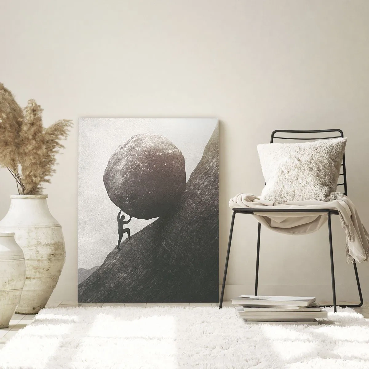 Obraz na skle - Věřím, proti vší naději - 50x70 cm