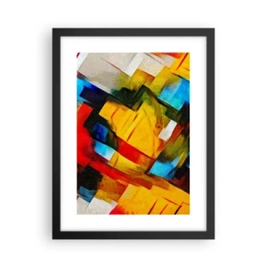 Plakát v černém rámu - Vícebarevné vrstvy - 30x40 cm