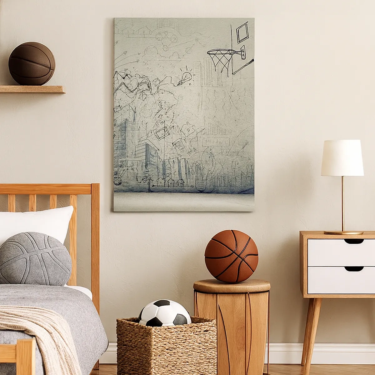 Obraz na plátně - Můj skvělý městský život - 50x70 cm