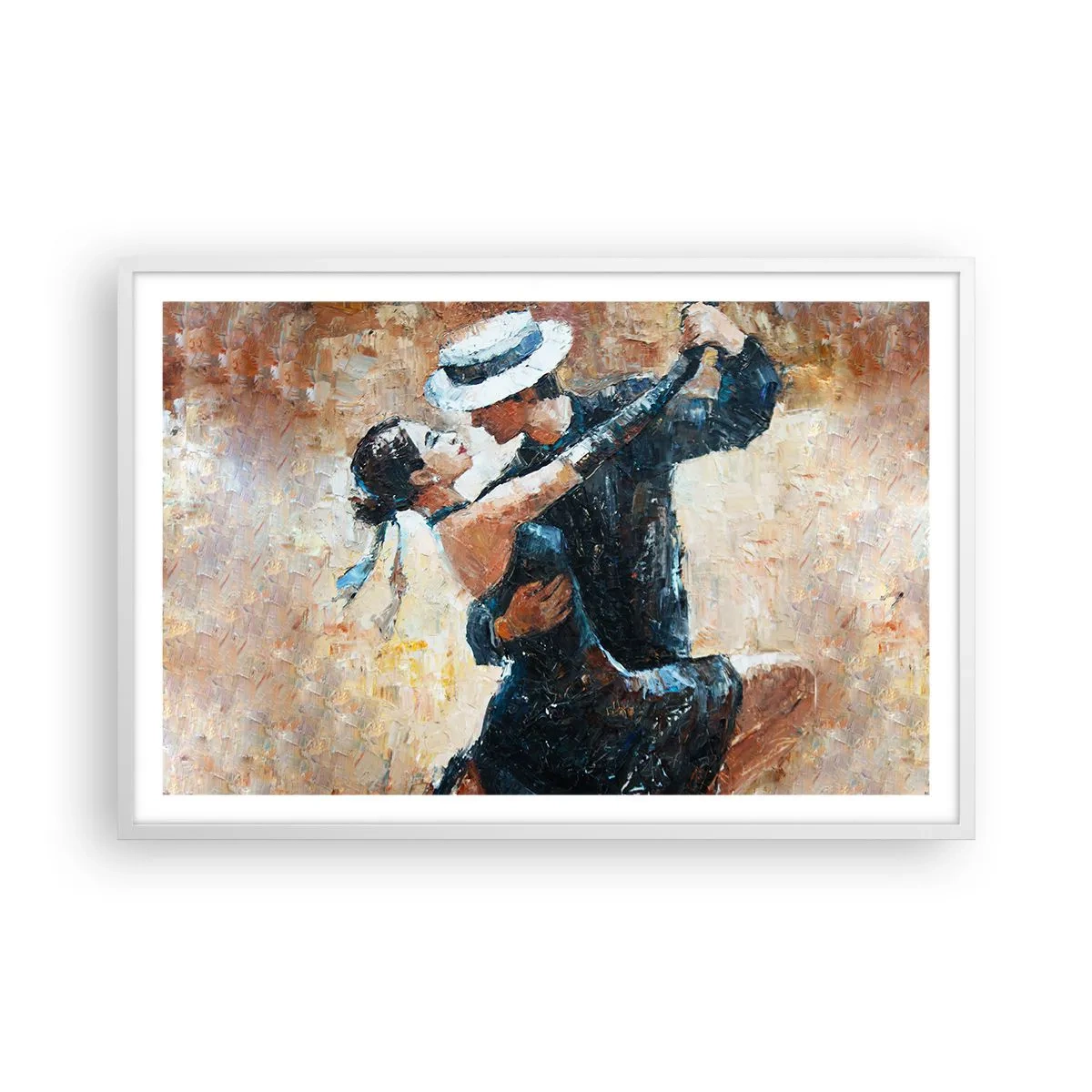 Plakát v bílém rámu - A la Rudolf Valentino - 91x61 cm