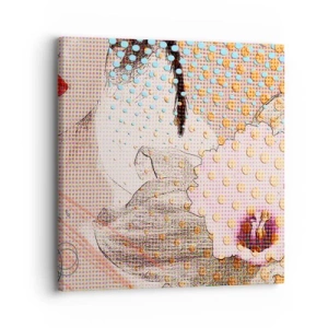 Obraz na plátně - Komiksový heroin - 30x30 cm