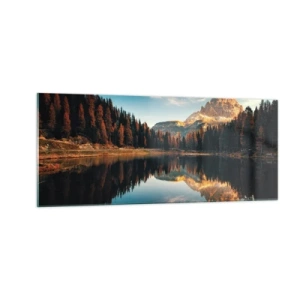 Obraz na skle - Dvojitá krajina - 100x40 cm
