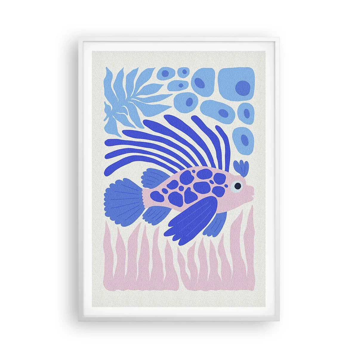 Plakát v bílém rámu - Ve svém živlu - 70x100 cm