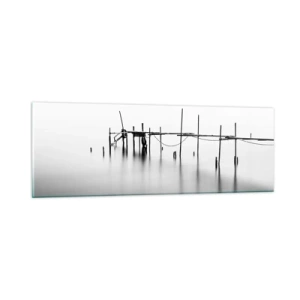 Obraz na skle - A co když svět není? - 90x30 cm