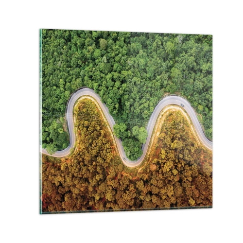 Obraz na skle - Hranice a průlomy - 30x30 cm