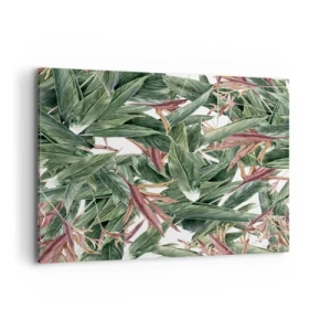 Obraz na plátně - Smaragdově-liliové houští - 100x70 cm