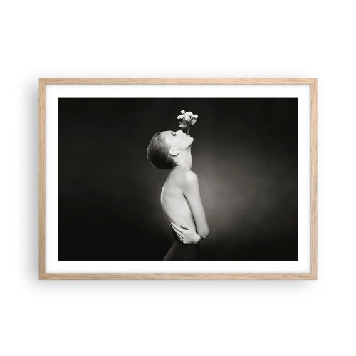 Plakát v rámu světlý dub - Excentrická elegance - 70x50 cm