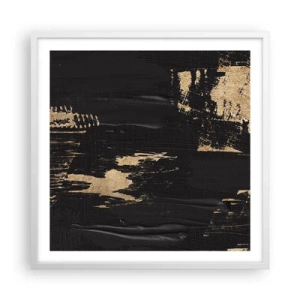 Plakát v bílém rámu - Stopa doteku - 60x60 cm