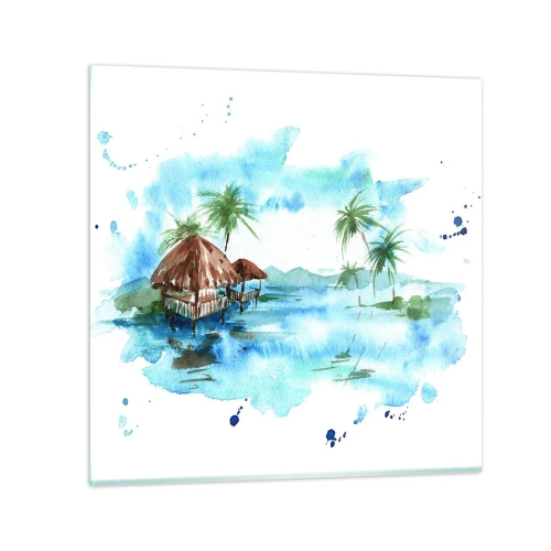 Obraz na skle - Někde v Pacifiku - 70x70 cm