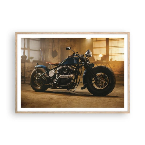 Plakát v rámu světlý dub - Mohu všechno - 100x70 cm
