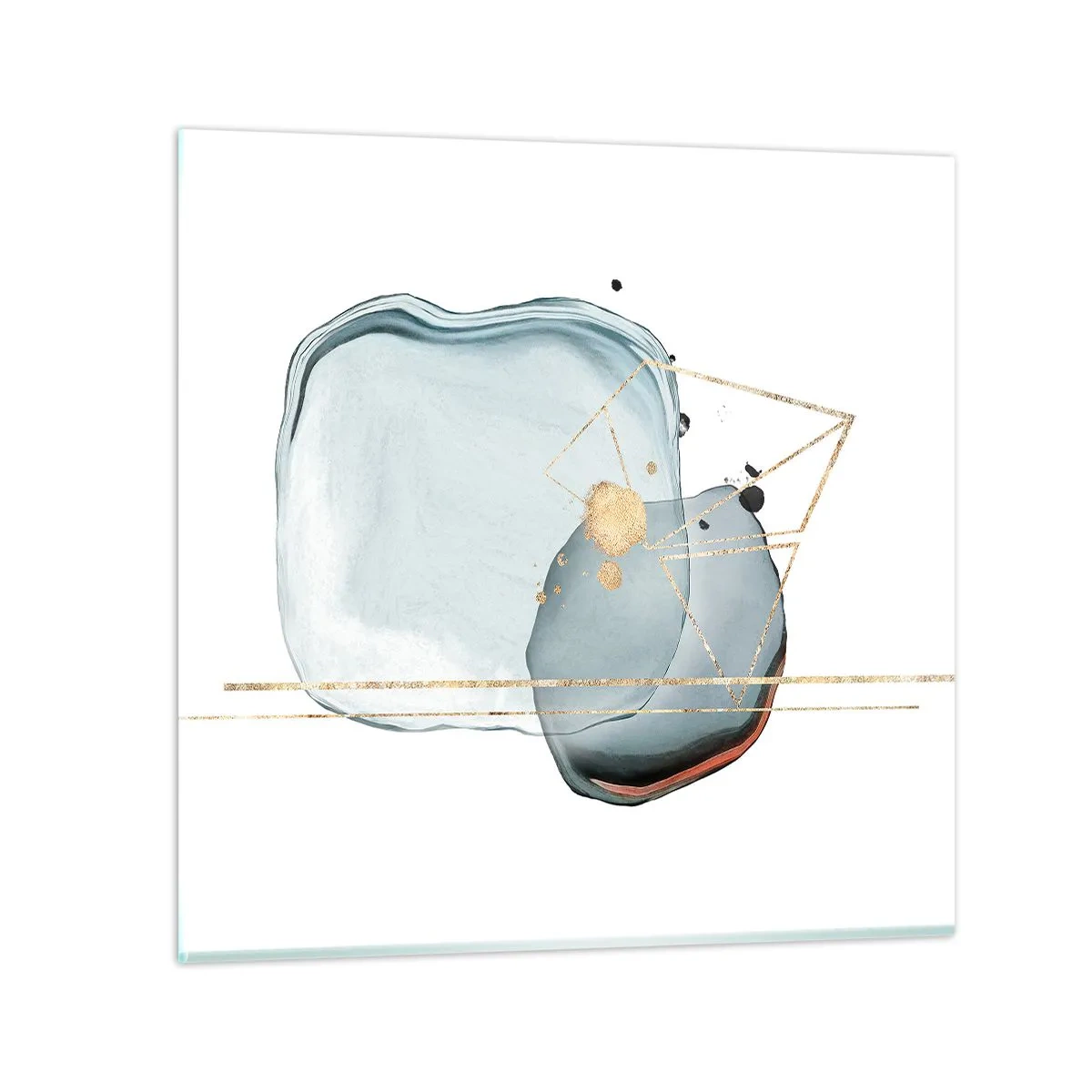 Obraz na skle - Studie kapky - 60x60 cm