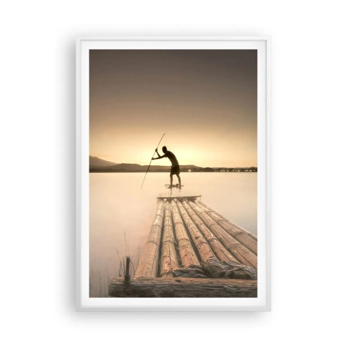 Plakát v bílém rámu - Před odpočinkem - 70x100 cm