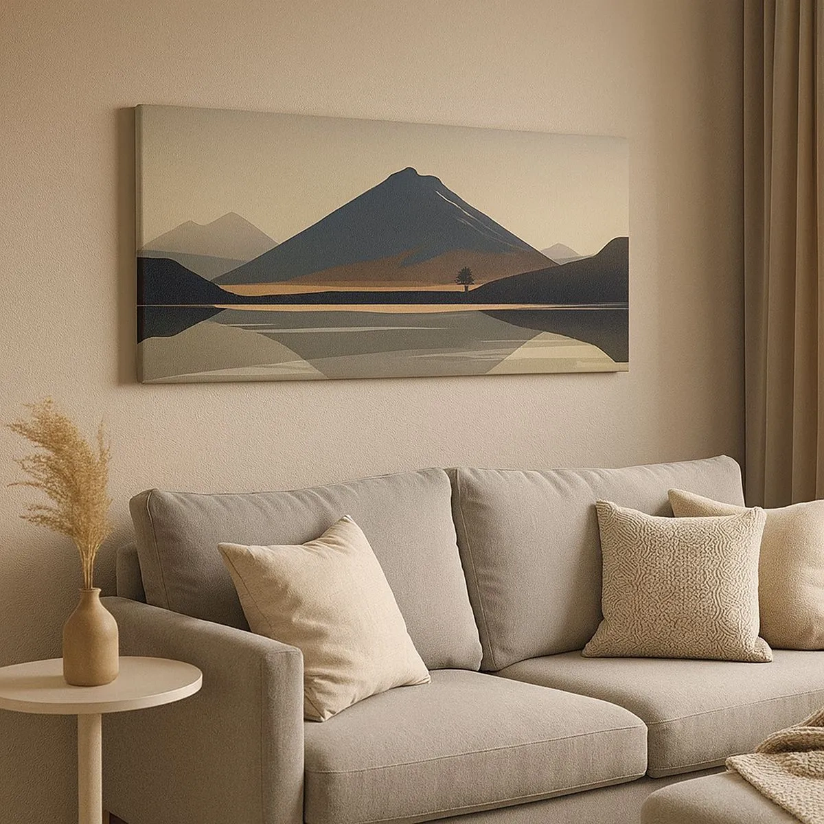 Obraz na plátně - Zrcadlový odraz - 100x40 cm