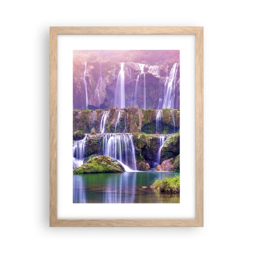 Plakát v rámu světlý dub - Schody do nebe - 30x40 cm