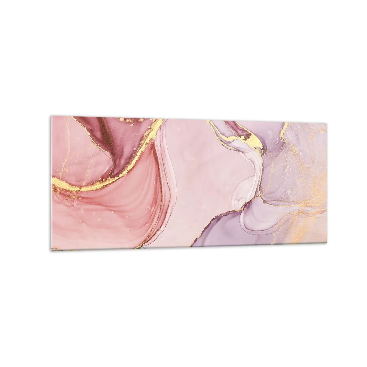 Obraz na skle - Mazlení barev - 120x50 cm