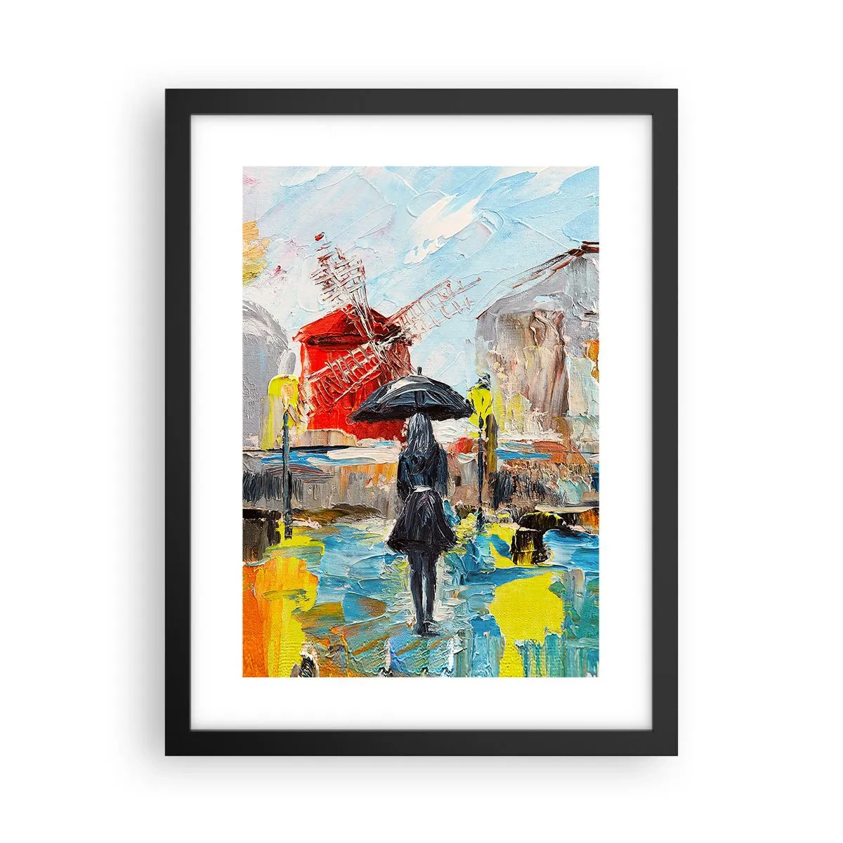 Plakát v černém rámu - Pařížské legendy - 30x40 cm