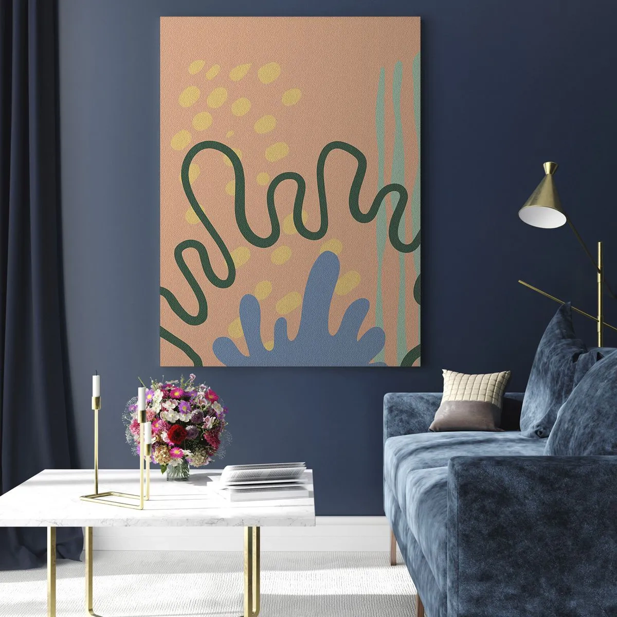 Obraz na skle - Abstrakce: rozmanitost přírody - 80x120 cm