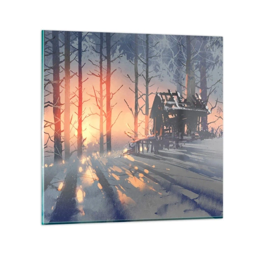 Obraz na skle - Dívá se tu jenom slunce - 50x50 cm