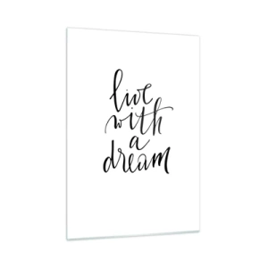 Obraz na skle - Of course - 50x70 cm