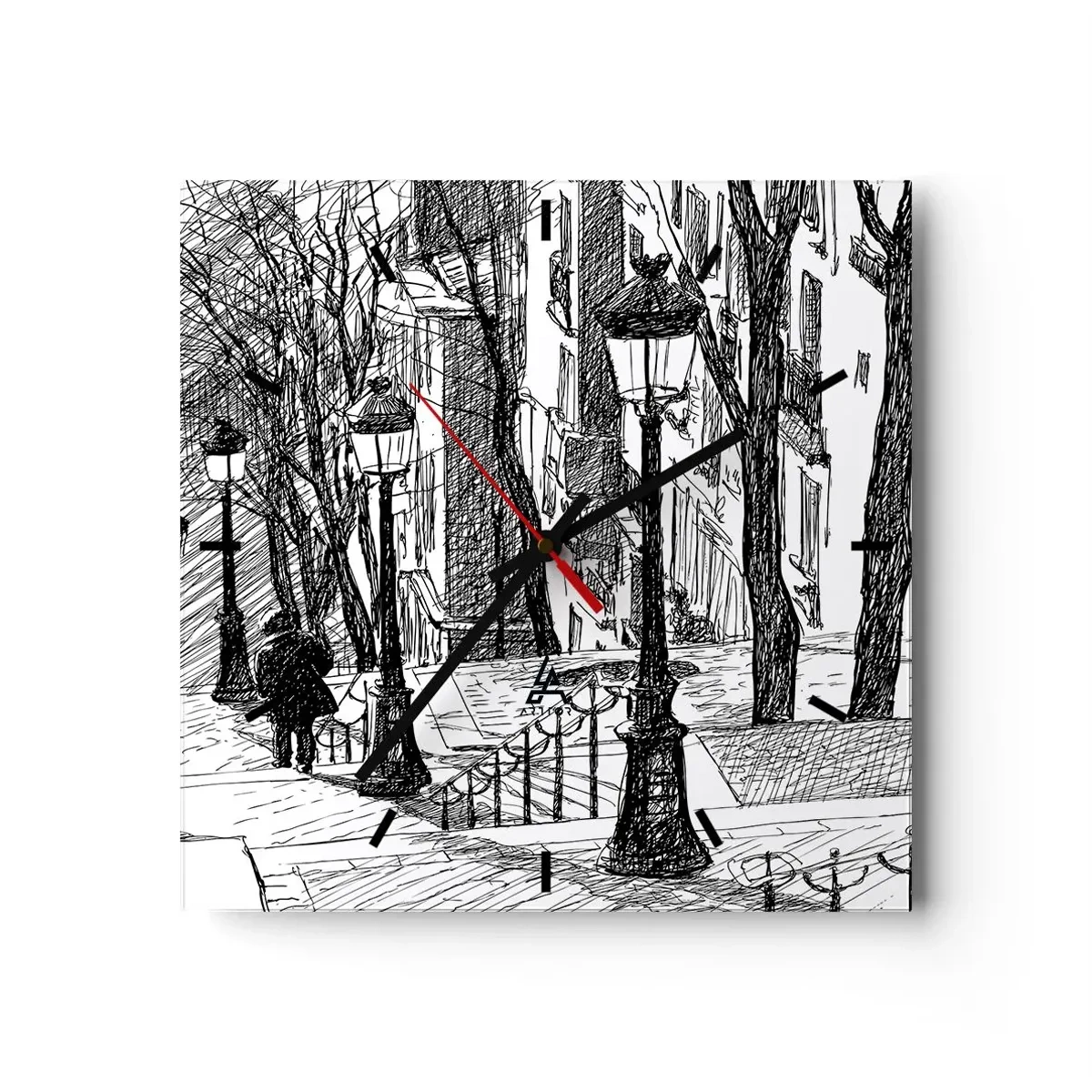 Nástěnné hodiny - Milostný příběh nebo horor? - 30x30 cm