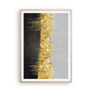 Plakát v rámu světlý dub - Dovnitř a vzhůru - 70x100 cm