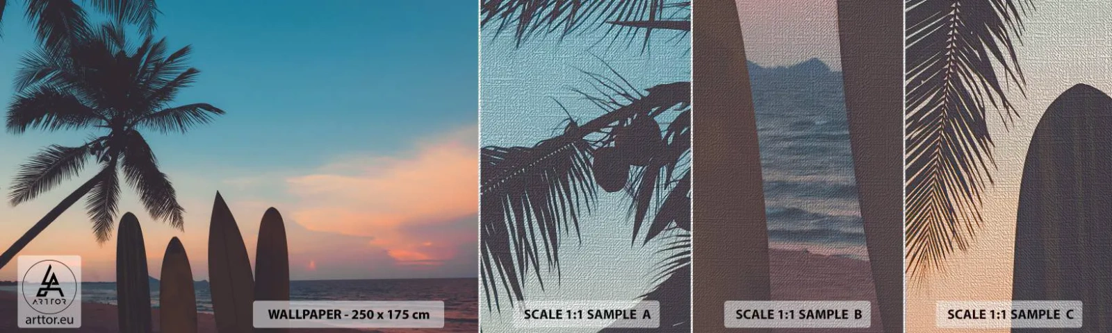 Vzor Fototapety Premium Canvas - Zítra bude také zábava - Krajina, Surfování, Moře - 100x30 cm