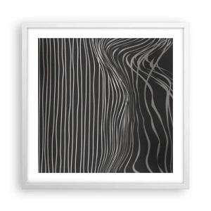 Plakát v bílém rámu - Rytmus a přízvuk - 50x50 cm