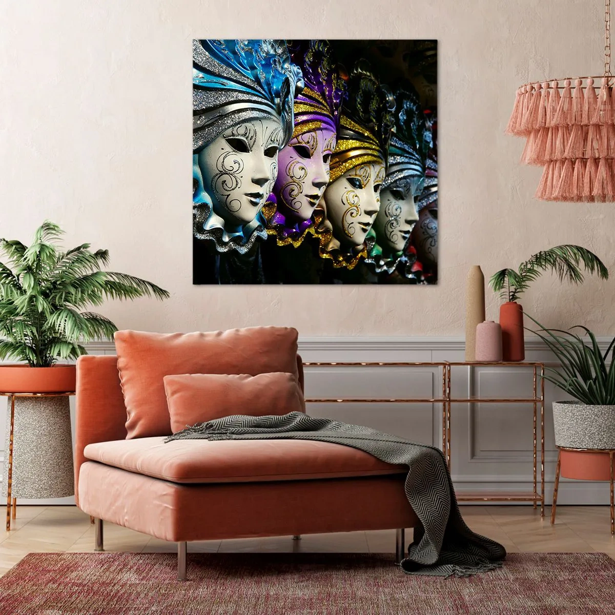 Obraz na plátně - Tajemství ve zlaté a ve stříbrné - 60x60 cm