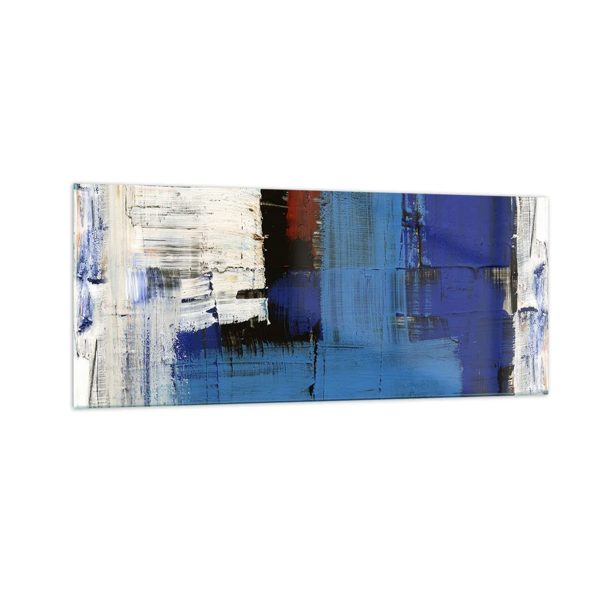 Obraz na skle - Tajemství modré - 100x40 cm