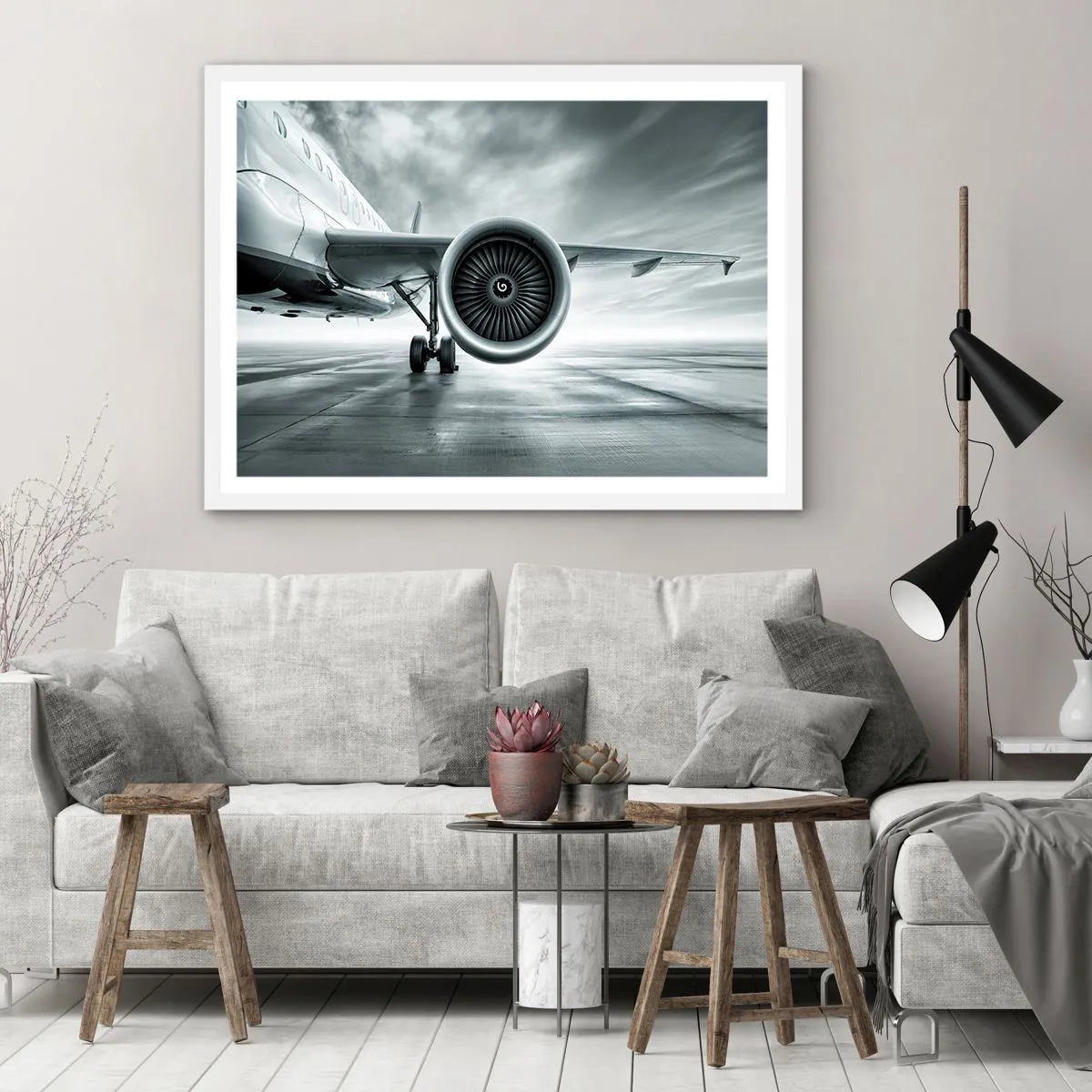 Plakát v bílém rámu - Toto je síla! - 100x70 cm