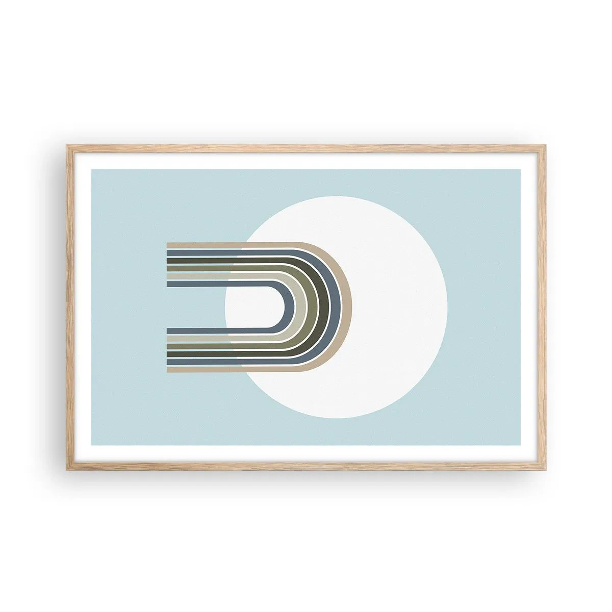 Plakát v rámu světlý dub - Neodolatelná přitažlivost - 91x61 cm