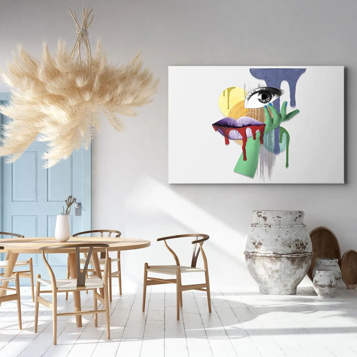 Obraz na plátně - Zdeformovaný portrét - 120x80 cm