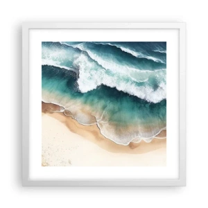 Plakát v bílém rámu - Odvěké setkání - 40x40 cm