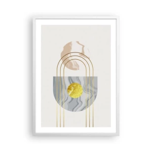 Plakát v bílém rámu - Jas a zářivost - 50x70 cm