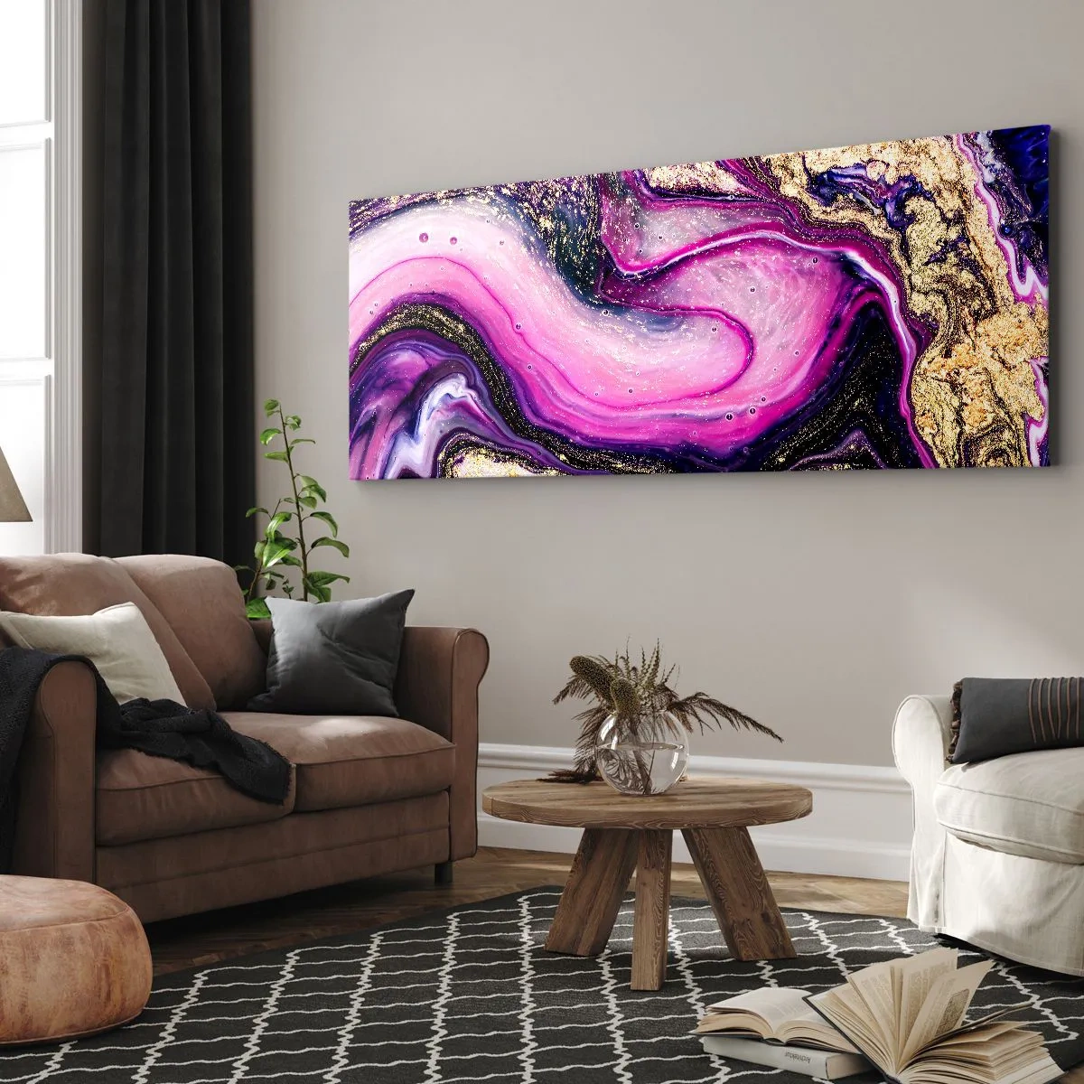 Obraz na plátně - Okamžik v zákulisí - 90x30 cm