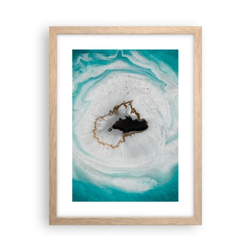 Plakát v rámu světlý dub - Proniknout dovnitř - 30x40 cm