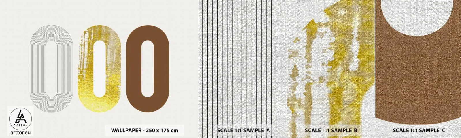 Vzor Fototapety Premium Canvas - Ooo! - Abstrakce, Kus, Moderní vzor - 100x30 cm