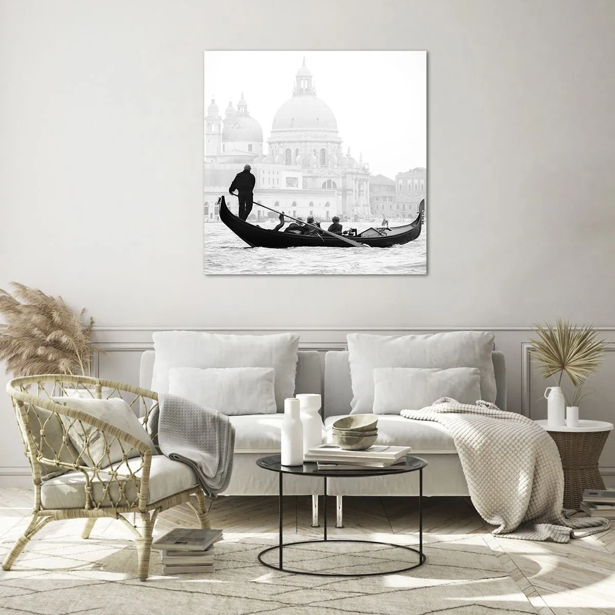 Obraz na skle - Cesta ke zdroji krásy - 30x30 cm