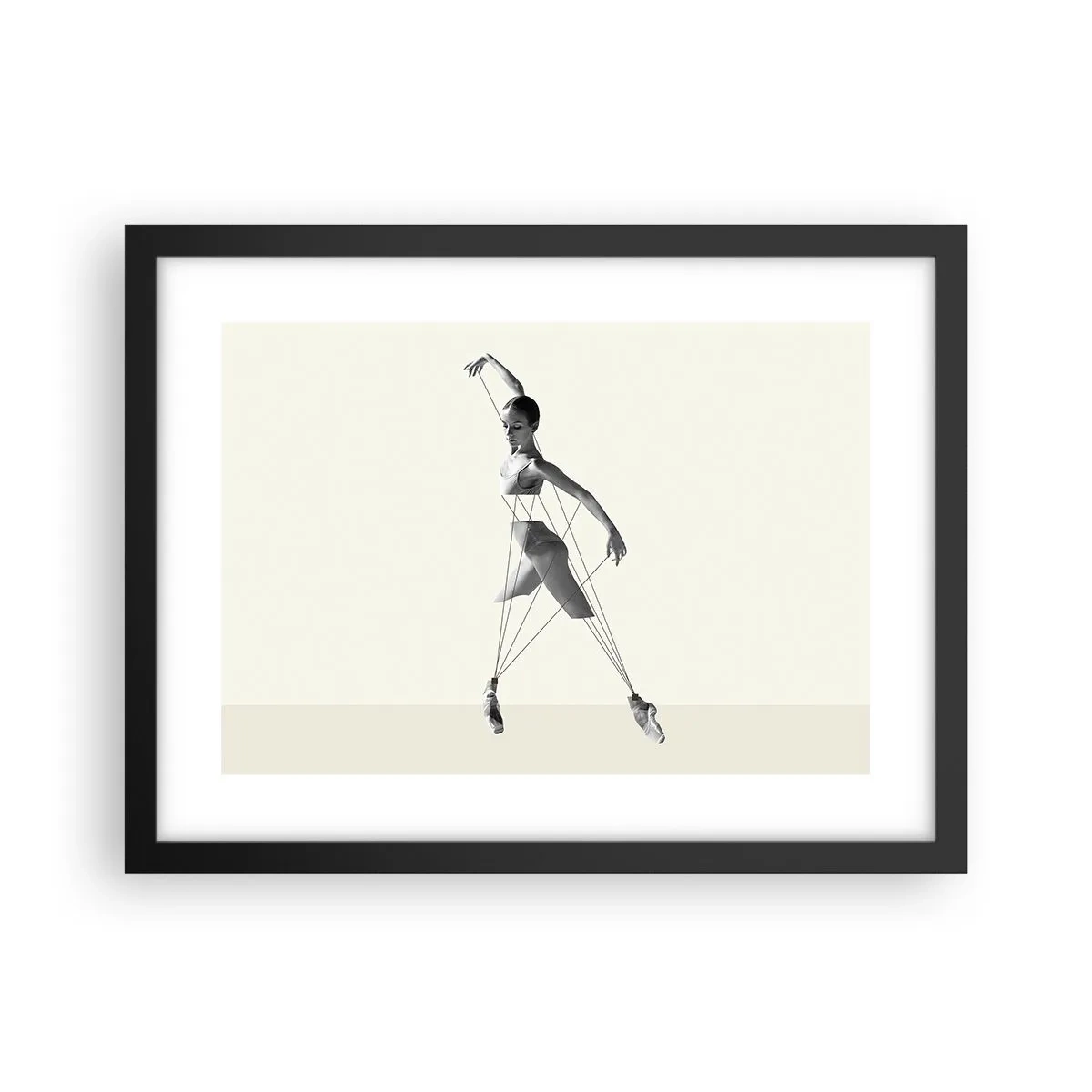 Plakát v černém rámu - V divadle světa - 40x30 cm