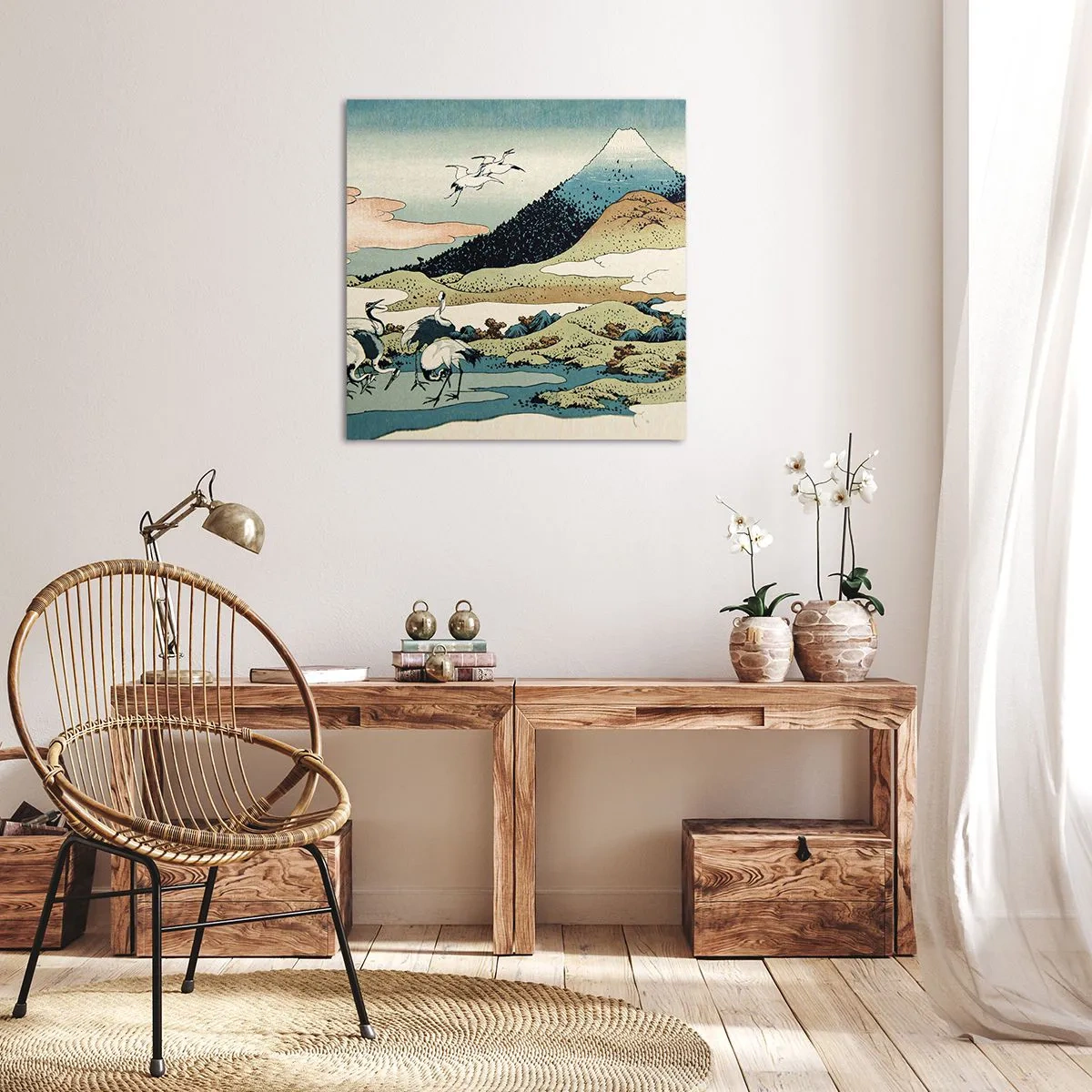 Obraz na plátně - V japonském duchu - 60x60 cm