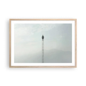 Plakát v rámu světlý dub - Povznést se nad to - 70x50 cm